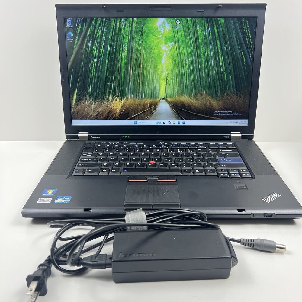 Lenovo ThinkPad T520 Intel i7-2640M 8GB 320GB HDD Win 11 w/ Charger|ELP67, READ